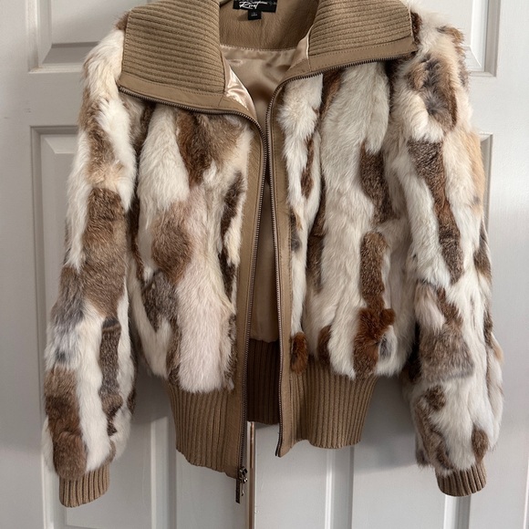 FABULOUS
Rabbit Bomber coat by Black Rivet .Multicolor - Picture 2 of 13